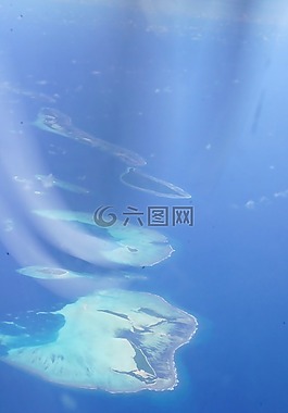 马尔代夫,岛,蓝色