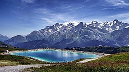 山,湖,水