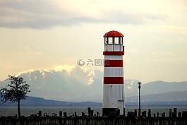 燈塔,天空,海岸