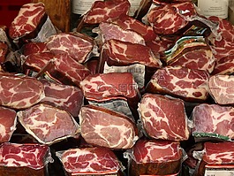 火腿,肉,食品
