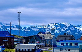 山,高原,云