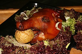 豬,食品,烤