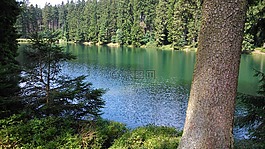 夏季,樹脂,湖