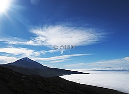 山,高原,火山