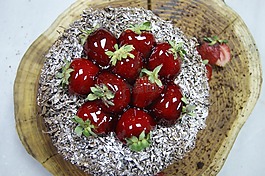 蛋糕,烤,食品