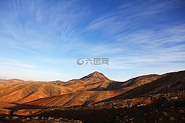 藍(lán)色,天空,云