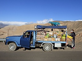 水果,雜貨,貨車
