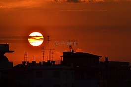日落,海,太陽(yáng)