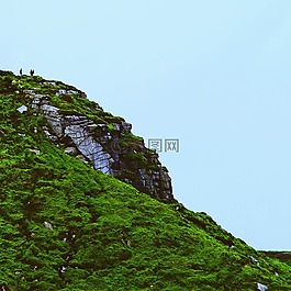 山,高原,云