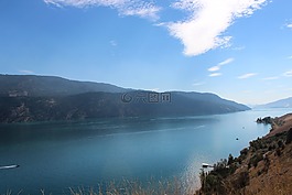 加拿大,湖,山