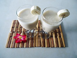 香蕉,冰沙,健康