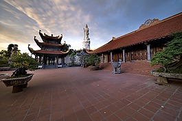 海灘,越南,寺廟