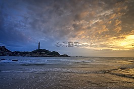 滨,海洋,夏天
