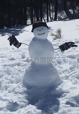 雪人,雪,冬天