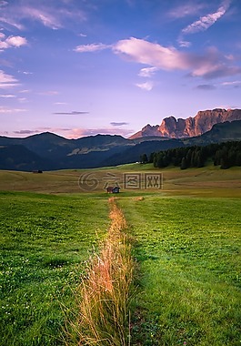 山,高原,云