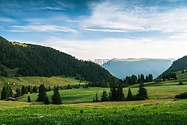 山,高原,草原