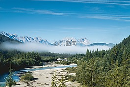 山,高原,云