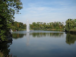 壞 nauheim 德國(guó),池塘,夏季