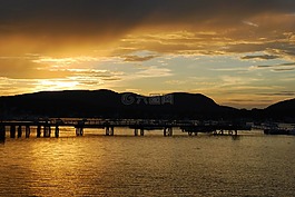 海岸,码头,海洋