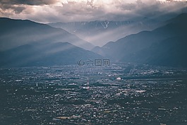 城市,空氣,查看