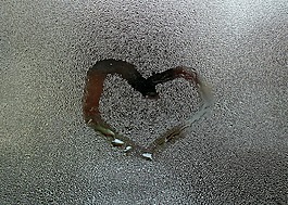 心,窗格,滴水