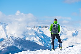 登山家,人,男子