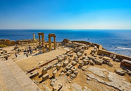 lindos,希臘,寺