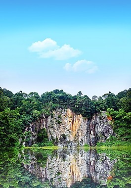 山,高原,云