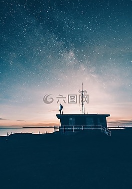 夜,天空,星星
