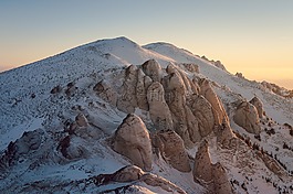 山,高原,云