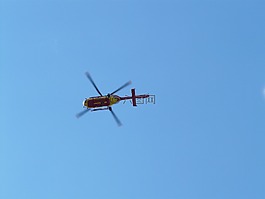 直升機,飛,空氣