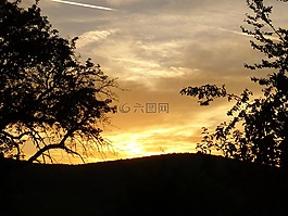 太陽(yáng),日落,黃昏