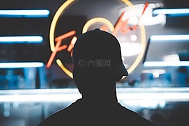 霓虹燈,燈,夜