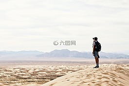 沙漠,景觀,高原