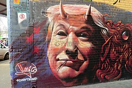 涂鴉,特朗普,墨爾本