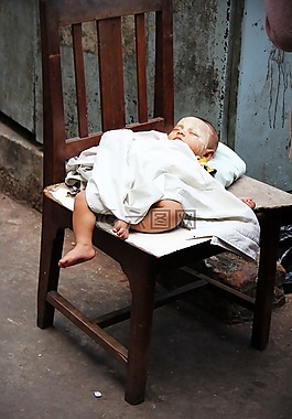 嬰兒,睡眠,椅子