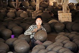 陶,陶藝家,女子