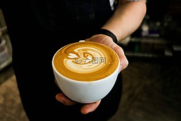 咖啡,熱,喝