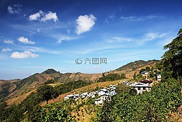 景觀,藍(lán)色,天空