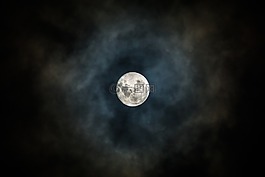 月亮,夜晚的天空,太陰