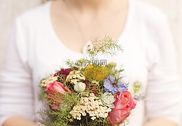 多彩,花,花束