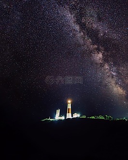 夜,天空,星星