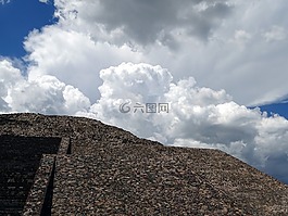 墨西哥,特奧蒂瓦坎,月亮金字塔