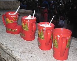 熱葡萄酒,杯,來(lái)臨