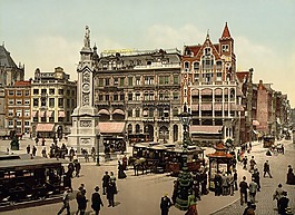 坝广场,阿姆斯特丹,photochrom