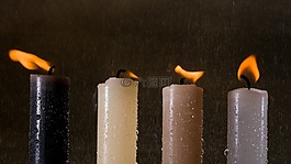 蠟燭,光,燭火