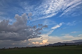 卷云,天空,云