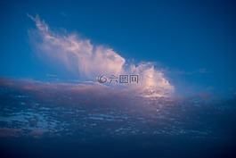 天空,云,日落
