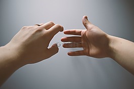 手,棕榈,控股