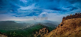全景,自然,天空